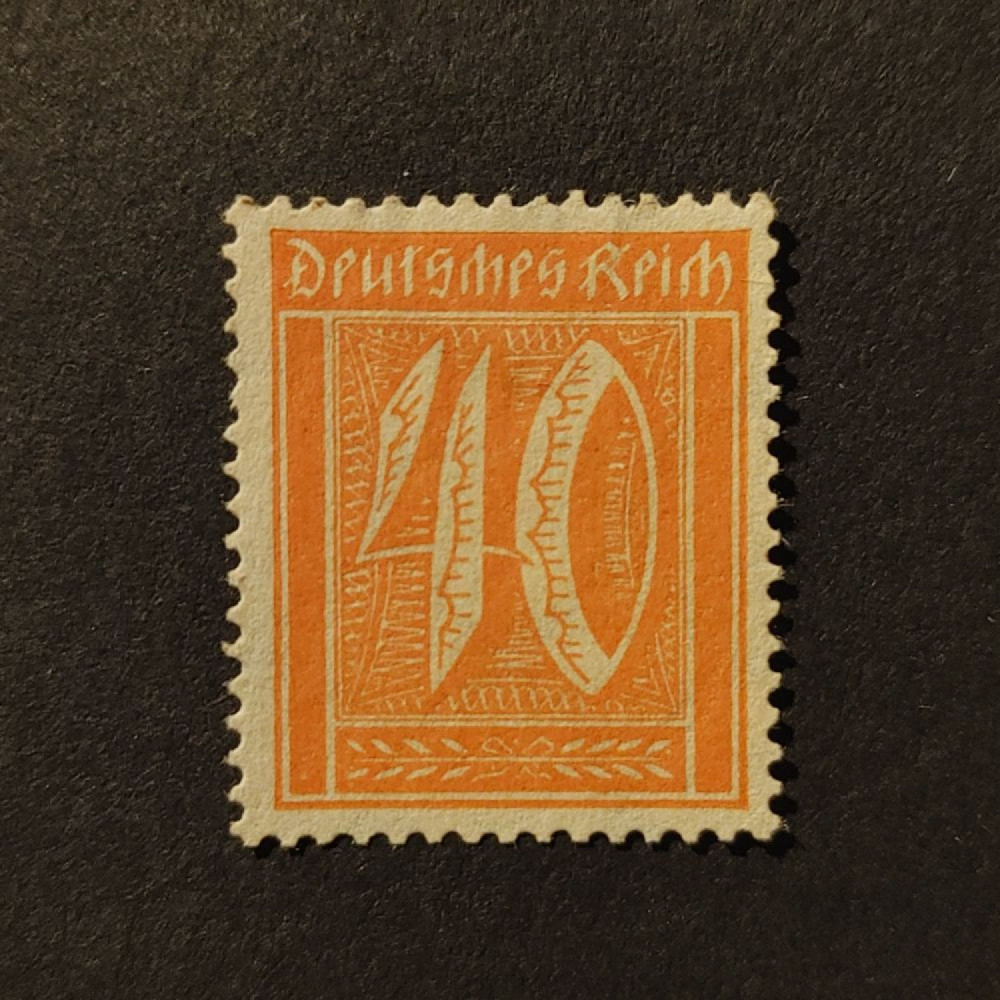 Sello Imperio Alemán (Deutsches Reich), Mi.163 (SG  ), MH, 40Pfg.