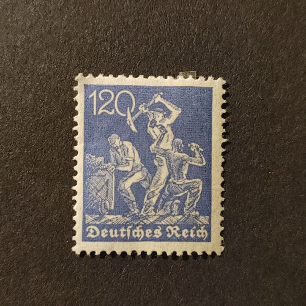 Briefmarke Deutsches Reich, Mi.168 (SG  )*, 120Pfg.