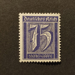 Selo Reich Alemão, Mi.185 (SG  ), MNH, 75Pfg.