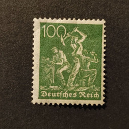 Sello Imperio Alemán (Deutsches Reich), Mi.187 (SG  ), MH, 100Pfg.