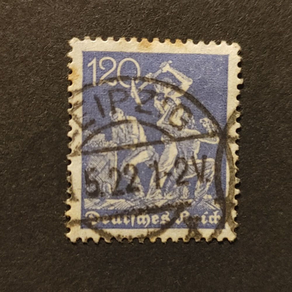Sello Imperio Alemán (Deutsches Reich), Mi.168 (SG  ), Usado #, 120Pfg.