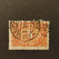 Sello Imperio Alemán (Deutsches Reich), Mi.194 (SG  ), Usado #, 5Mk.