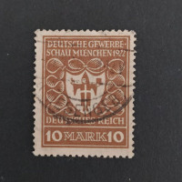 Selo Reich Alemão, Mi.203 (SG  ), Usado #, 10Mk.