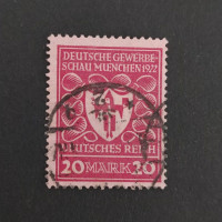 Selo Reich Alemão, Mi.204 (SG  ), Usado #, 20Mk.