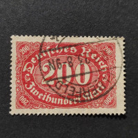Sello Imperio Alemán (Deutsches Reich), Mi.220 (SG  ), Usado #, 200Mk.