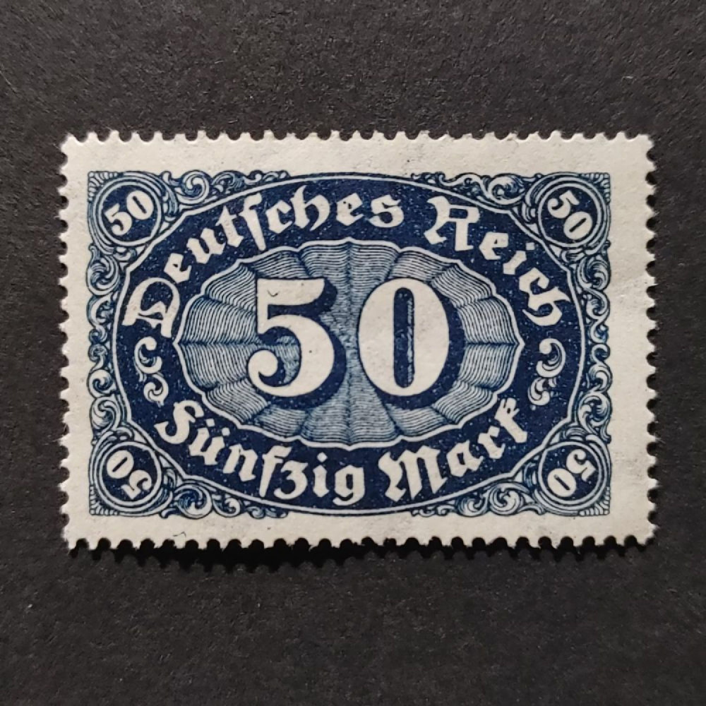 Sello Imperio Alemán (Deutsches Reich), Mi.246 (SG  ), MH, 50Mk.