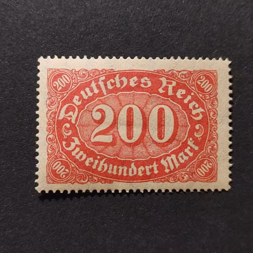 Selo Reich Alemão, Mi.248 (SG  ), MH, 200Mk.