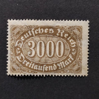 Briefmarke Deutsches Reich, Mi.254 (SG  )*, 3000Mk.