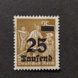 Sello Imperio Alemán (Deutsches Reich), Mi.283 (SG  ), MH, 25/25T.Mk./Mk.