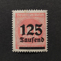 Briefmarke Deutsches Reich, Mi.291 (SG  )**, 125/1000T.Mk./Mk.