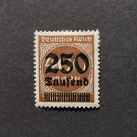 Briefmarke Deutsches Reich, Mi.294 (SG  )*, 250/400T.Mk./Mk.