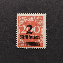 Sello Imperio Alemán (Deutsches Reich), Mi.309 (SG  ), MH, 2/200Mi.Mk./Mk.