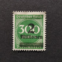 Sello Imperio Alemán (Deutsches Reich), Mi.310 (SG  ), (*), 2/300Mi.Mk./Mk.