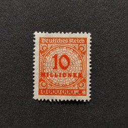 Briefmarke Deutsches Reich, Mi.318 (SG  )**, 10Mi.Mk.