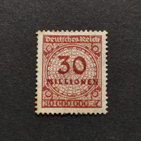 Stamp German Empire, Mi.320 (SG  ), MH, 30Mi.Mk.