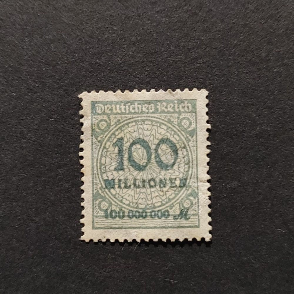 Sello Imperio Alemán (Deutsches Reich), Mi.322 (SG  ), (*), 100Mi.Mk.