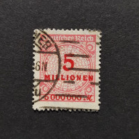 Sello Imperio Alemán (Deutsches Reich), Mi.317 (SG  ), Usado #, 5Mi.Mk.
