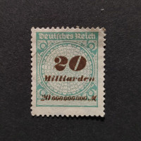 Sello Imperio Alemán (Deutsches Reich), Mi.329 (SG  ), (*), 20Bi.Mk.