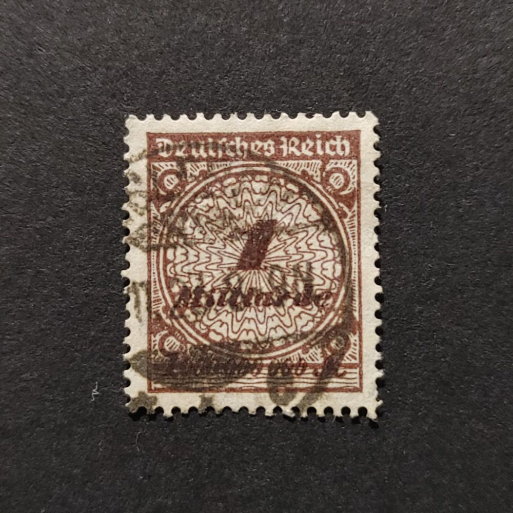 Selo Reich Alemão, Mi.314 (SG  ), Usado #, 1Mi.Mk.