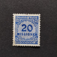 Sello Imperio Alemán (Deutsches Reich), Mi.319 (SG  ), MH, 20Mi.Mk.