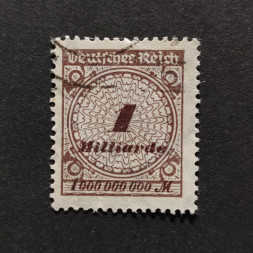 Briefmarke Deutsches Reich, Mi.325 (SG  )#, 1Bi.Mk.
