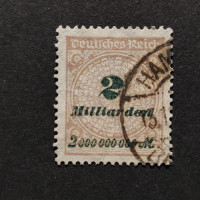 Briefmarke Deutsches Reich, Mi.326 (SG  )#, 2Bi.Mk.