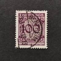 Selo Reich Alemão, Mi.343 (SG  ), Usado #, 100Pfg.