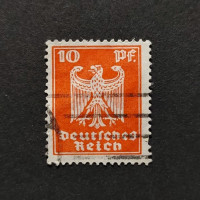 Selo Reich Alemão, Mi.357 (SG  ), Usado #, 10Pfg.