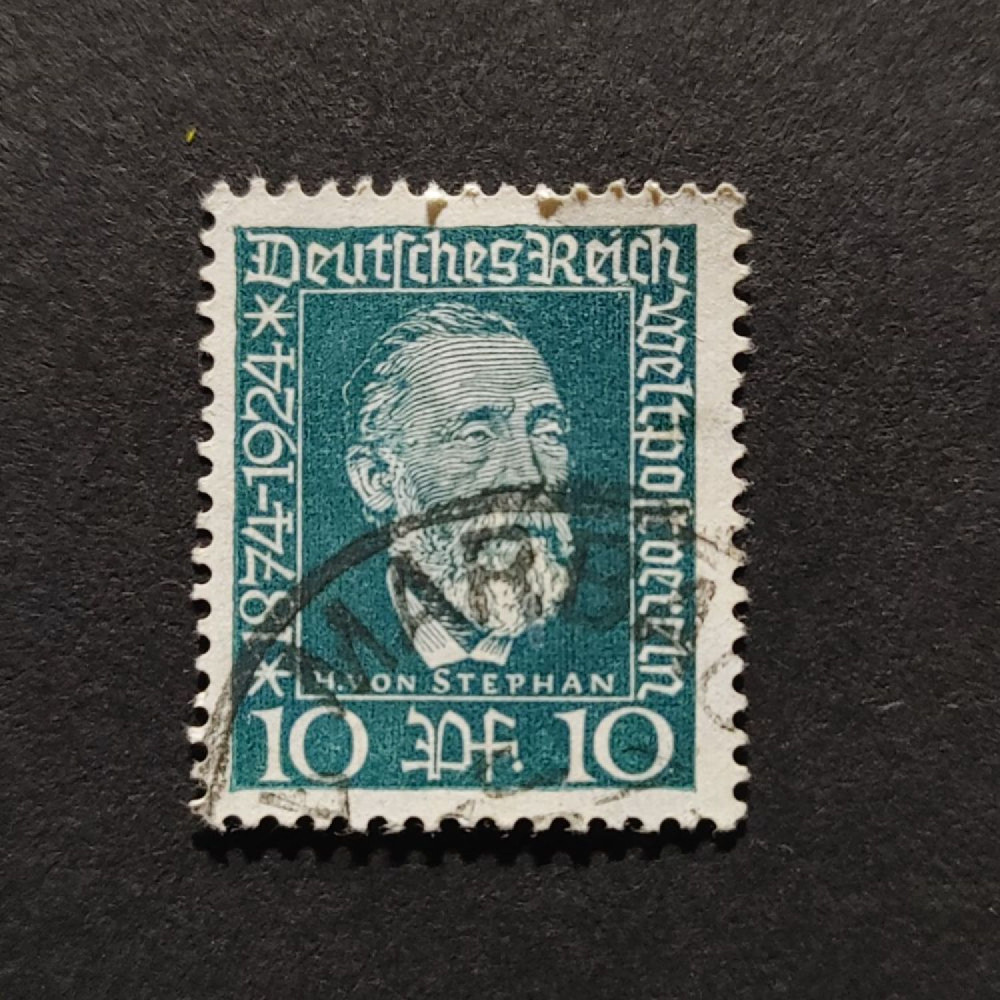 Sello Imperio Alemán (Deutsches Reich), Mi.368 (SG  ), Usado #, 10Pfg.