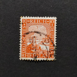Sello Imperio Alemán (Deutsches Reich), Mi.373 (SG  ), Usado #, 10Pfg.