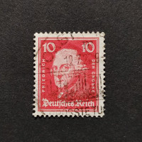 Selo Reich Alemão, Mi.390 (SG  ), Usado #, 10Pfg.