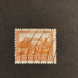Sello Imperio Alemán (Deutsches Reich), Mi.476 (SG  ), Usado #, 12+3 Pfg.