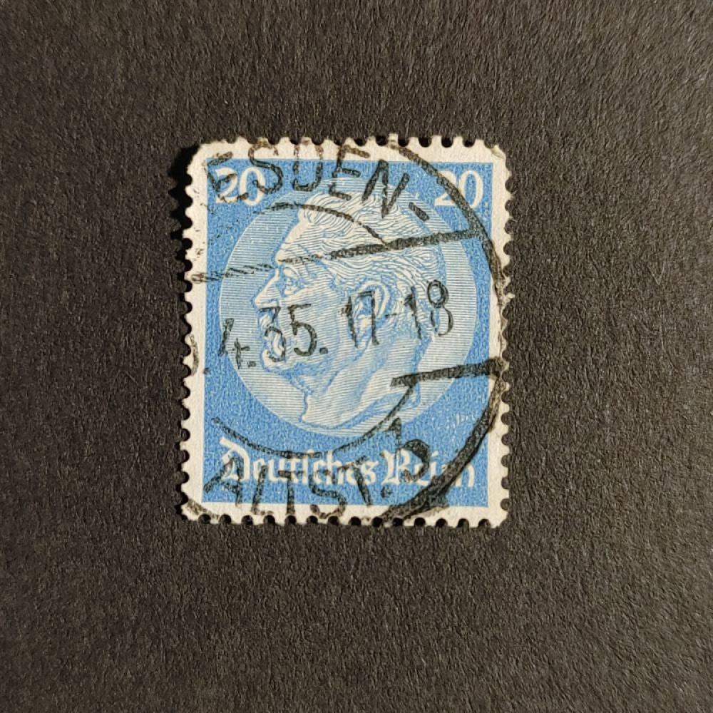Sello Imperio Alemán (Deutsches Reich), Mi.489 (SG  ), Usado #, 20Pfg.