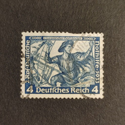 Briefmarke Deutsches Reich, Mi.500A (SG  )#, 4+2 Pfg.