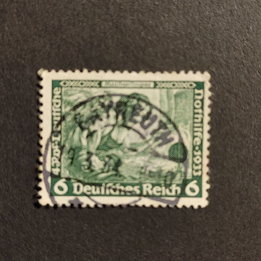 Selo Reich Alemão, Mi.502A (SG  ), Usado #, 6+4 Pfg.