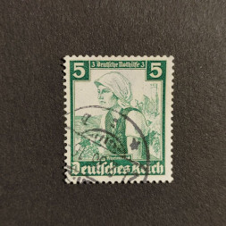 Sello Imperio Alemán (Deutsches Reich), Mi.590 (SG  ), Usado #, 5+3 Pfg.
