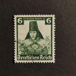 Sello Imperio Alemán (Deutsches Reich), Mi.591 (SG  ), Usado #, 6+4 Pfg.