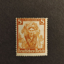 Sello Imperio Alemán (Deutsches Reich), Mi.592 (SG  ), MH, 8+4 Pfg.