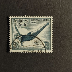 Sello Imperio Alemán (Deutsches Reich), Mi.610 (SG  ), Usado #, 4+3 Pfg.