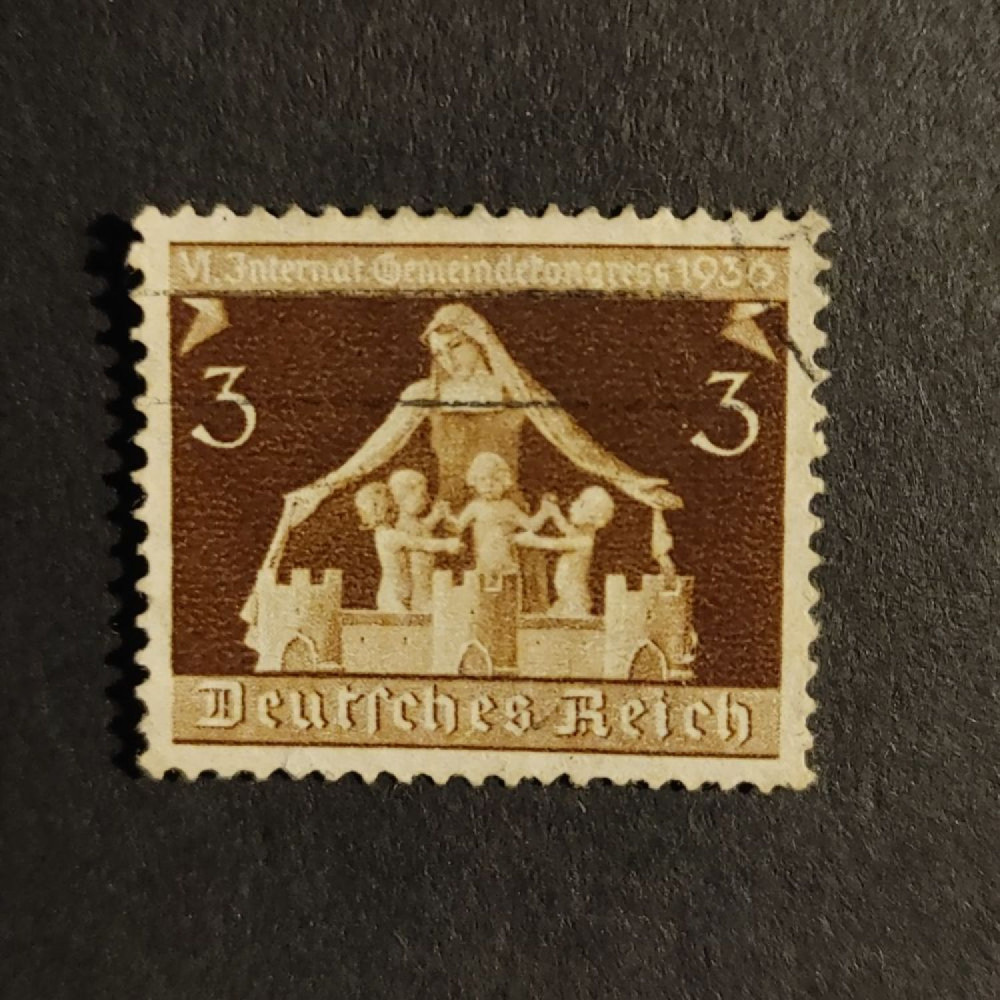 Sello Imperio Alemán (Deutsches Reich), Mi.617 (SG  ), Usado #, 3Pfg.