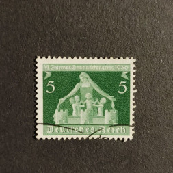Sello Imperio Alemán (Deutsches Reich), Mi.618 (SG  ), Usado #, 5Pfg.