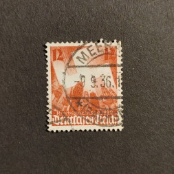 Briefmarke Deutsches Reich, Mi.633#, 12Pfg.