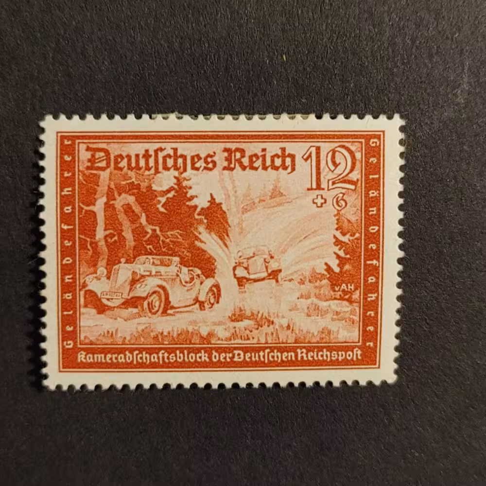 Briefmarke Deutsches Reich, 12+6 Pfg., Mi.708* 