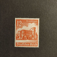 Briefmarke Deutsches Reich, 12+6 Pfg., Mi.756* 