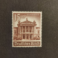 Briefmarke Deutsches Reich, 15+10 Pfg., Mi.757* 