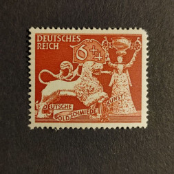 Briefmarke Deutsches Reich, 6+4 Pfg., Mi.816* Briefmarke Deutsches Reich, 6+4 Pfg., Mi.816*