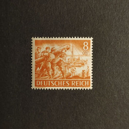 Briefmarke Deutsches Reich, 8+7 Pfg., Mi.835** 