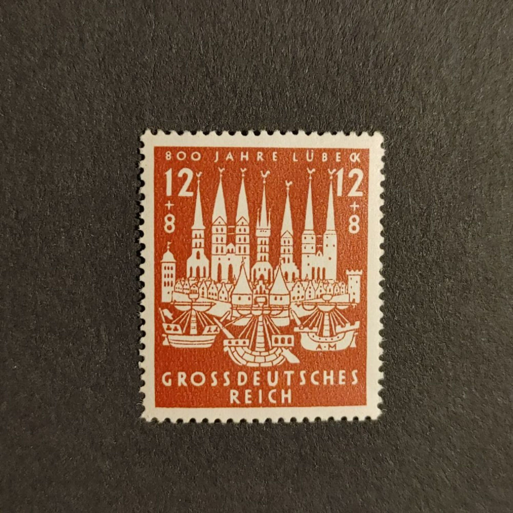 Briefmarke Deutsches Reich, 12+8 Pfg., Mi.862** 