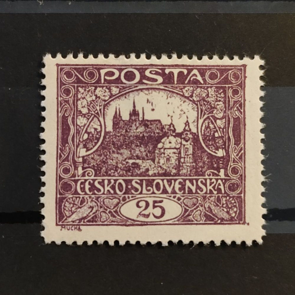 Známka ČSR, 25h, Pof.11A* 