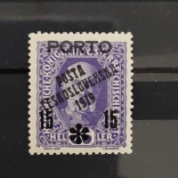 Briefmarke Tschechoslowakie PČ 1919 , 15/36h, Mi.95* 